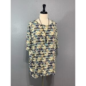 LULAROE | Floral Striped High Low Hem Irma M